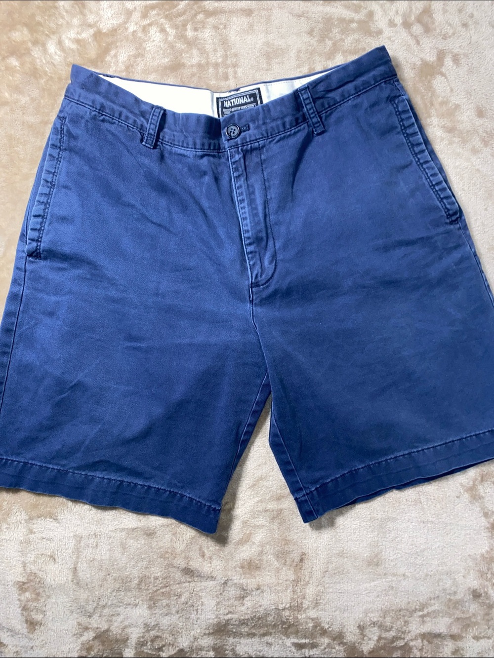 National Outfitters Men’s Classic Navy Flat Front Shorts
